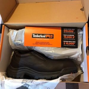 New! Timberland slip on steel toe safety shoe